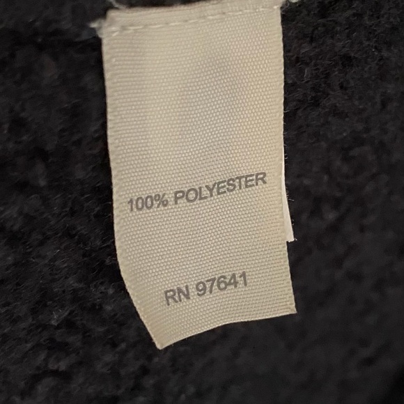 J. JILL Jacket Plush Teddy Fleece Zipper Black Long Sleeve Women's Size… - Picture 14 of 15